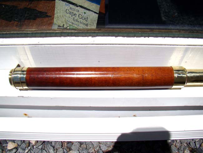 A fine 19th century Telescope inscribed  "Capt. John McIntire, BRIG SURF, 1851" — image 3
